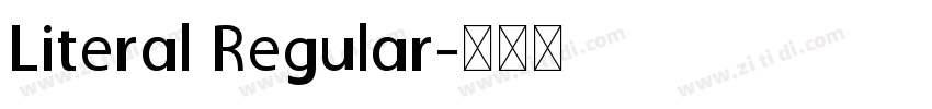 Literal Regular字体转换